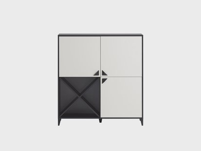 Schildmeyer Kast Looks Classic (zwart mat beige)