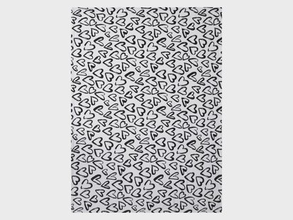 LIVARNO Plaid 150 x 200 cm (Harten/wit)