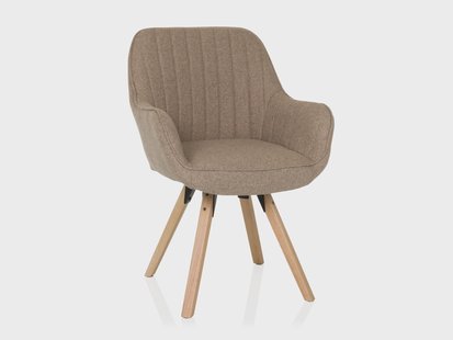 HJH LIVING Draaibare eetkamerstoel Scandi Soft (Beige)