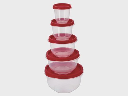 SILVERCREST Vershouddozenset 5-delig (Rond, Rood)
