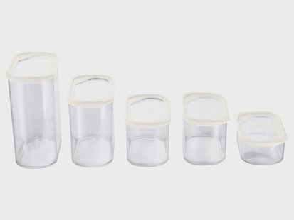 SILVERCREST Voorraaddozen-set (Set van 4 maten/wit)