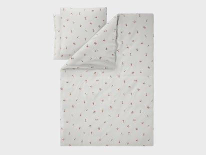 LIVARNO Mousseline dekbedovertrek 240 x 220 cm (Kersen)