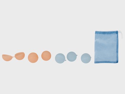 LUPILU Herbruikbare waterballonnen 6 stuks (Oranje/blauw)