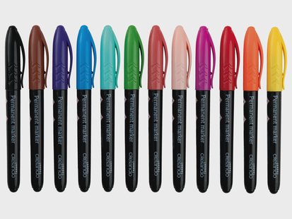 CRELANDO Permanent markers, brushliners of fineliners (permanente marker)