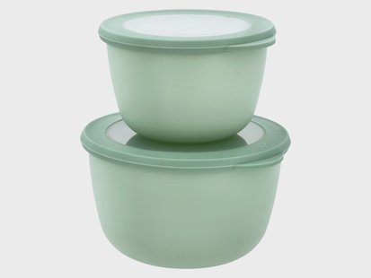 SILVERCREST Set van 2 vershoudbakjes (Rond kijkvenster)