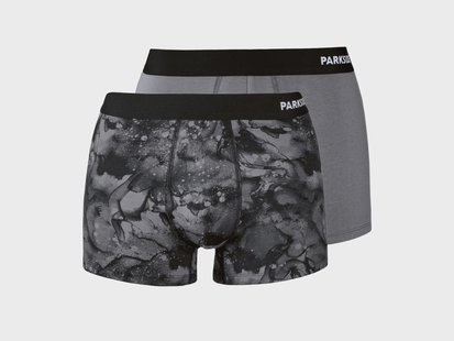 PARKSIDE Set van 2 heren boxers (Grijs, M)