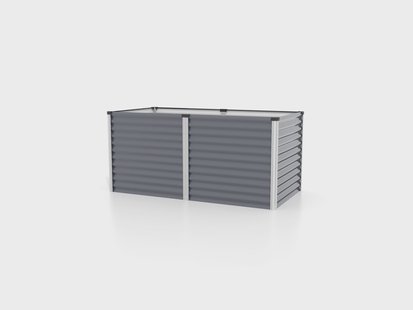 VITAVIA Metalen hoge kweekbak Meta - 63 of 86 cm hoogte (858, graniet/alu)