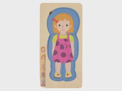 LUPILU Houten puzzel (Legpuzzel 'Meisje')