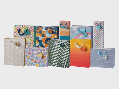 CRELANDO Set van 10 cadeautasjes (Print)