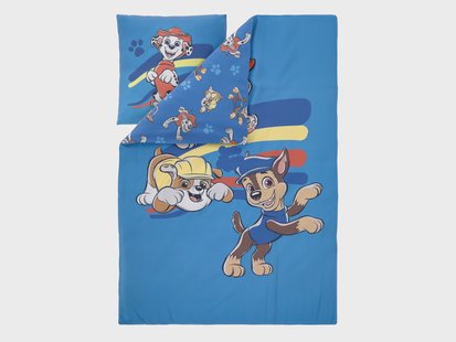 Kinder dekbedovertrek Paw Patrol 140 x 200 cm (Blauw)