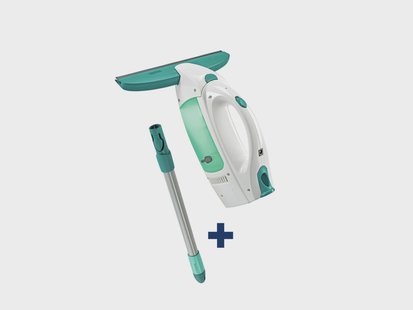 LEIFHEIT Accu-raamwisser Set Dry & Clean met steel - 28 cm breed