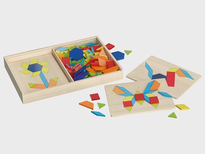 LUPILU Houten motoriek speelgoed (Mozaïek spel)