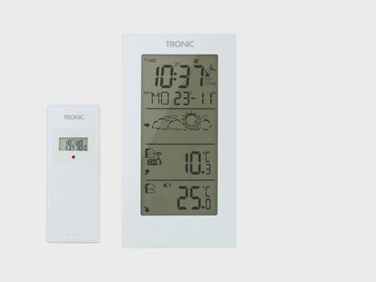 TRONIC Weerstation met buitensensor (wit)