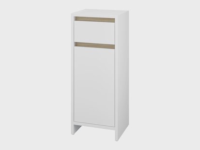 LIVARNO Badkamerkast met 1 deur en 1 lade Oslo, wit