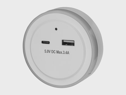 LIVARNO LED-nachtlampje (Helderheidssensor en USB-poort)
