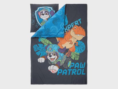 Kinder dekbedovertrek Paw Patrol 140 x 200 cm (Marineblauw)