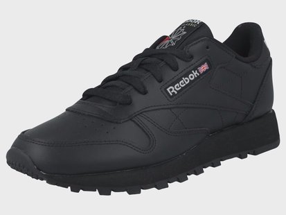 REEBOK Classic sneakers - leer - unisex (Zwart, 45)