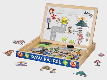 LUPILU Houten klok of magneetbord Paw Patrol (Magneetset)