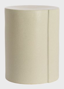 Light & Living Ronde Bijzettafel Chulilla Keramiek, Ø33cm - Crème