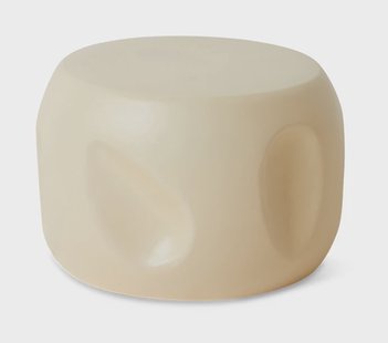 HKliving Ronde Bijzettafel Currents Keramiek, Ø50cm - Crème