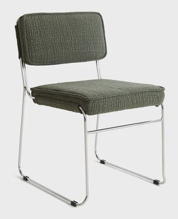 HKliving Eetkamerstoel Endless Edge-stof - Wild Olive