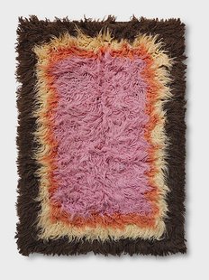 HKliving Vloerkleed Fluffy Wol, 120 x 180cm - Downtown
