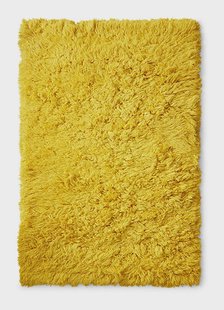 HKliving Vloerkleed Fluffy Wol, 150 x 240cm - Geel