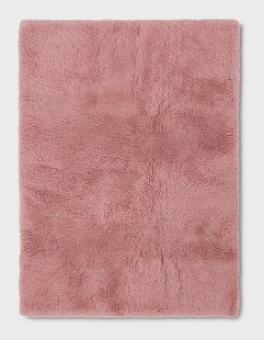 HKliving Vloerkleed Fluffy Wol, 150 x 240cm - Roze