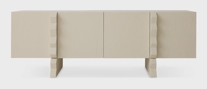HKliving Dressoir Forma Sungkai hout, 160cm - Off White