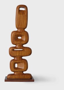 HKLIVING Sculptuur Hand Carved Mangohout, 71cm - Naturel