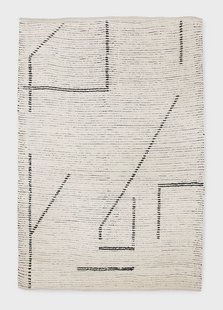 HKliving Vloerkleed Woven 200 x 300cm - Crème/Antraciet