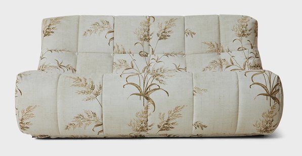HKliving Bank Lazy Reeds stof, 158cm - Botanic