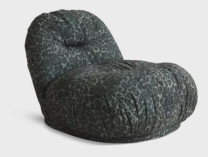 HKliving Fauteuil Meloa Panterprint - GROEN
