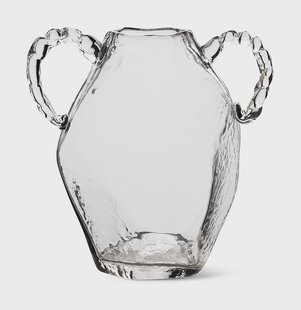HKliving Vaas Nienke Glas, 37cm - Crystal