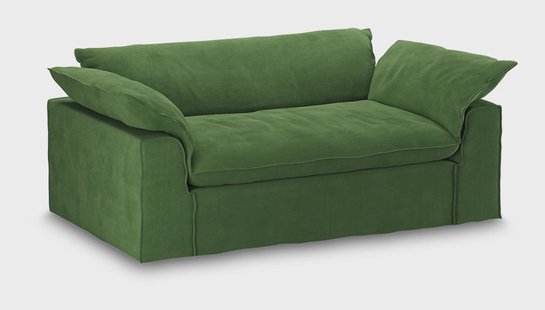 HKliving Hoes voor Bank Nomad Velvet, 204cm - Groen