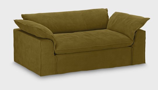 HKliving Hoes voor Bank Nomad Royal Velvet, 204cm - Olijfgroen
