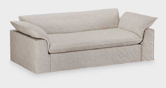 HKliving Hoes voor Bank Nomad 244cm, Bouclé - Taupe