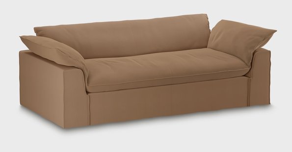HKliving Hoes voor Bank Nomad Corduroy Rib, 244cm - Bruin