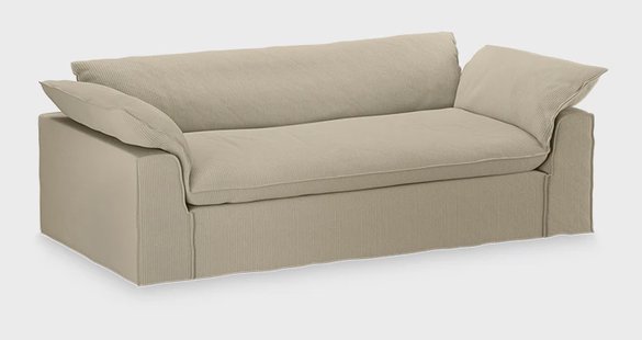 HKliving Hoes voor Bank Nomad 244cm, Corduroy rib - Hay