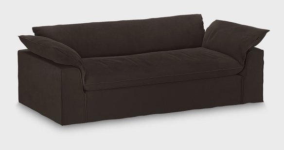 HKliving Hoes voor Bank Nomad Royal Velvet, 244cm - Espresso