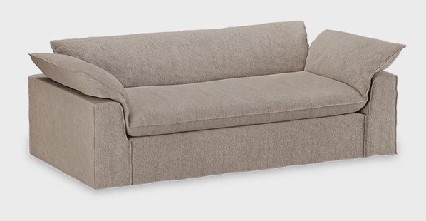 HKliving Hoes voor Bank Nomad 244cm, Sneak stof - Beige