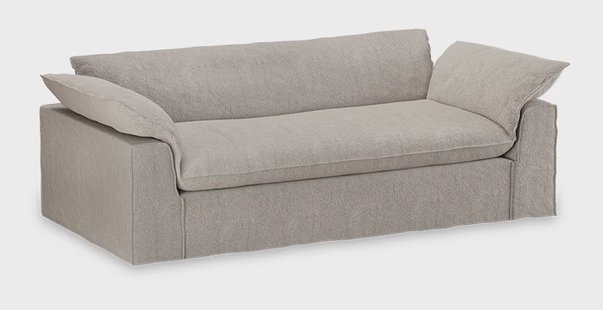 HKliving Hoes voor Bank Nomad Sneak, 244cm - Lichtgrijs