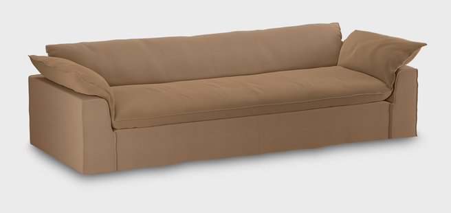 HKliving Hoes voor Bank Nomad 305cm, Corduroy rib - Bruin