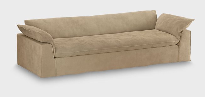 HKliving Hoes voor Bank Nomad 305cm, Royal Velvet - Crème