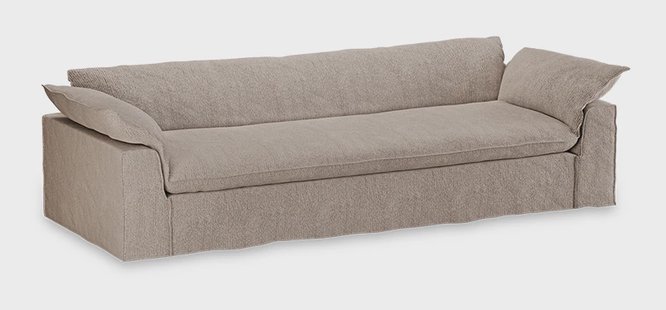 HKliving Hoes voor Bank Nomad 305cm, Sneak-stof - Beige