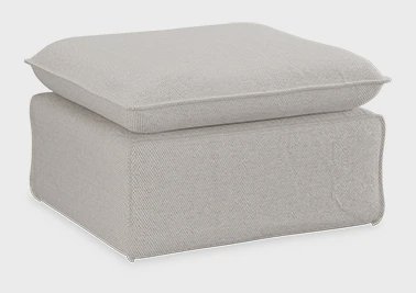 HKliving Hocker Nomad Cosy stof - Beige