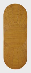 HKliving Wandpaneel Sun Rattan, 145 x 51,5cm - Naturel - Ovaal