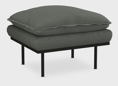 HKliving Hocker Retro Wander stof - Army Green