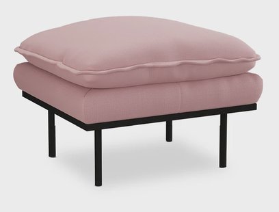 HKliving Hocker Retro Wise stof - Roze