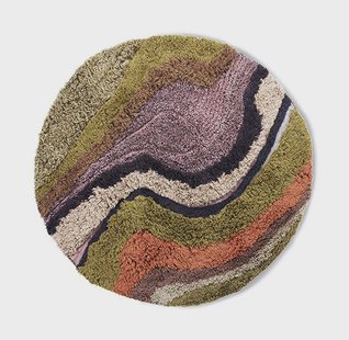 HKliving Rond Vloerkleed Round Wol, Ø150cm - Gradient